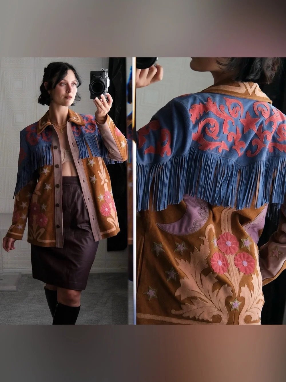 Free People Liza Suede Fringe Jacket - Picture 3 of 8